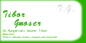 tibor gmoser business card